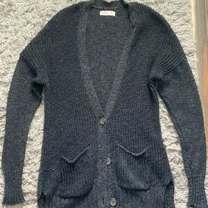 Black button down cardigan